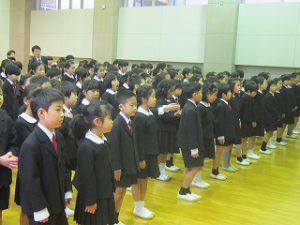 東星学園　校長・大矢正則　清瀬　私立　小学校　2019年度　前期始業式(2)