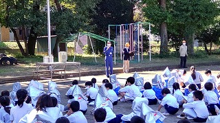 カトリック　ミッション　男女　東星学園　大矢正則校長　防災避難訓練(3)